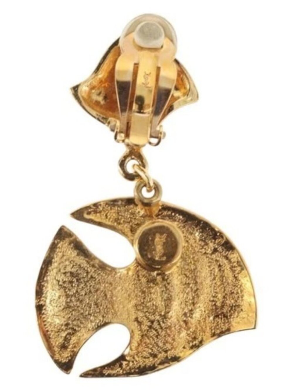 SAINT LAURENT Earring Earring metal Gold Auth BSZ416V - Picture 9 of 14